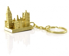 Gold Big Ben & Houses of Parliament Keyring