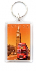 Acrylic Red Bus by Big Ben Keyring