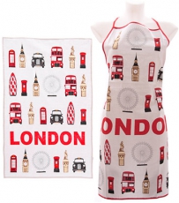 Ted Smith London Landmarks Apron and Tea Towel Gift Set