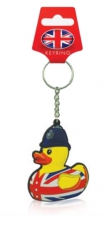 Union Jack Policeman Rubber Duck Keyring