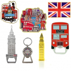 Gift Set of Seven London Fridge Magnets and Bottle Openers