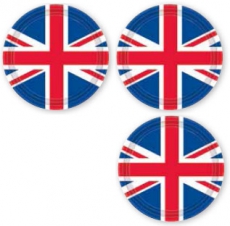 Union Jack Partyware Pack of 8 Disposable Paper Plates