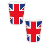 Union Jack Partyware Pack of 8 Disposable Cups