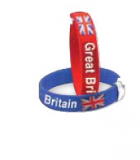 Union Jack Pack of 2 GB Fabric Wristbands