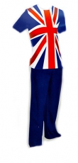 UK Mens Union Jack Pyjama Gift Set Size: Medium