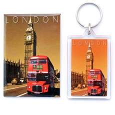 Bus Keyring and Magnet Set