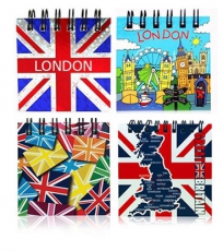 4x Magnetic London Notepads