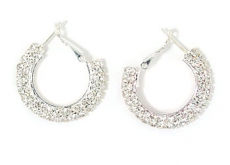 Diamante Hoop Earrings