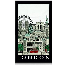 London Cityscape Souvenir Tea Towel