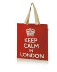 Keep Calm in London Jute Bag