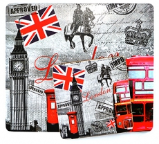 Contemporary London Mouse Mat and Coaster Gift Set