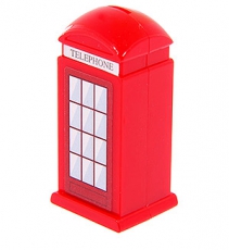 Fun Red Telephone Box Strawberry Lip Gloss