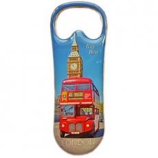 London Souvenir Bottle Opener Magnet