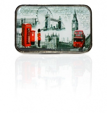 Rectangular Contemporary London Metal Magnet