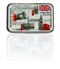 Rectangular Sights and Place Names Metal Magnet