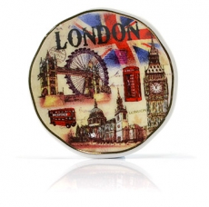 Painted Porcelain Plate Magnet