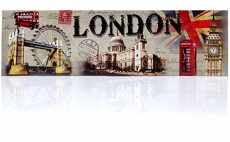 Large Rectangular Picture Magnet with Icons of the City