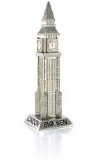 Silver Metal Big Ben Replica Model