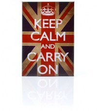 Retro Union Jack Keep Calm and Carry On Picture Magnet