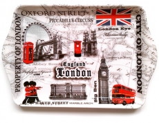 Sights and Place Names Melamine Tea Tray