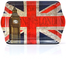Vintage Union Jack Big Ben Melamine Tea Tray