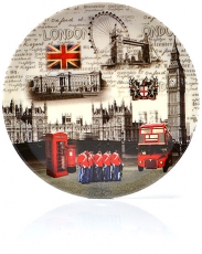 Contemporary London Melamine Plate