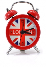 Red Union Jack Souvenir Mini Alarm Clock