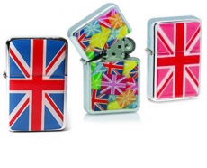 Gift Set of Three Souvenir Union Jack Lighters