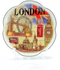 11cm Painted Decorative Porcelain Plate