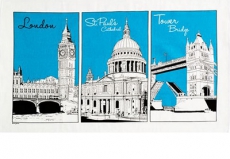 London City Sketch Tea Towel