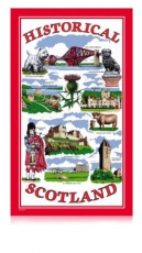Scottish Historical Scotland Tea Towel