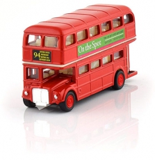Collectable Diecast Metal Double Decker Bus Model