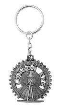 London Eye Pewter Metal Keyring Souvenir