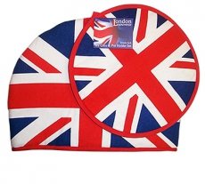 Union Jack Tea Cosy and Pot Holder Gift Set
