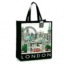 London Cityscape Souvenir Shopping Bag