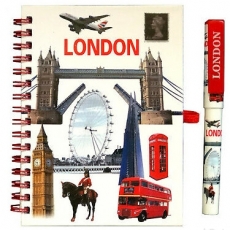 White London Note book & Pen