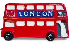 Large Red Double Decker Bus Magnet