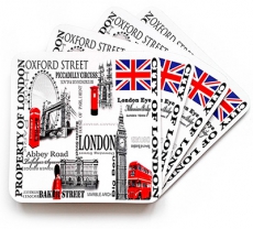 London Red Elements Coasters