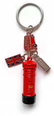 British Post Box Charm Keyring