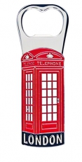 Metal Telephone Box Bottle Opener Magnet