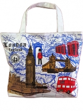 Large London England Tote Bag