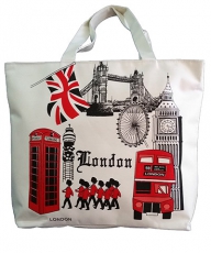 Large London Bus Souvenir Tote Bag