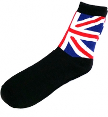 Black Union Jack Socks