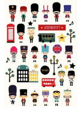 London Style Stickers Set