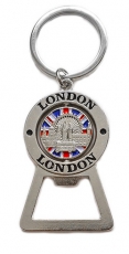 London Collage Bottle Opener Keyring