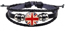 Union Jack Snap Button Bracelet