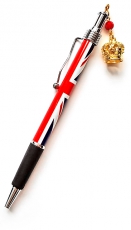 Crown Union Jack Charm Pen