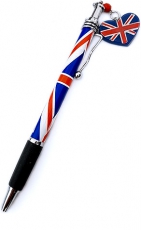 Union Jack Heart Charm Pen