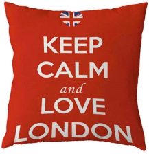 Keep Calm and Love London Cushion Cover