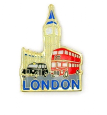 Big Ben, Bus and Taxi Fridge Magnet